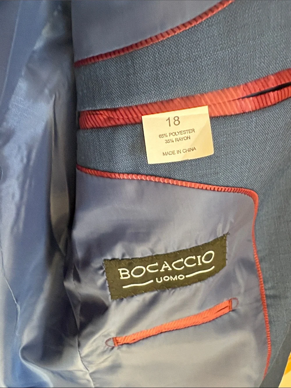 Men's Classic Blue Suit Jacket - Tailored Blazer